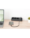 digitus Listwa zasilająca biurkowa, 3 gniazda Schuko, 2x USB-A (2x 12W), 1x USB-C (30W) z zaciskiem na blat, kabel 1,5m, czarna - nr 28