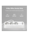 digitus Listwa zasilająca biurkowa, 3 gniazda Schuko, 2x USB-A (2x 12W), 1x USB-C (30W) z zaciskiem na blat, kabel 1,5m, biała - nr 19