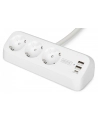 digitus Listwa zasilająca biurkowa, 3 gniazda Schuko, 2x USB-A (2x 12W), 1x USB-C (30W) z zaciskiem na blat, kabel 1,5m, biała - nr 22