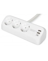 digitus Listwa zasilająca biurkowa, 3 gniazda Schuko, 2x USB-A (2x 12W), 1x USB-C (30W) z zaciskiem na blat, kabel 1,5m, biała - nr 28