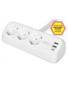digitus Listwa zasilająca biurkowa, 3 gniazda Schuko, 2x USB-A (2x 12W), 1x USB-C (30W) z zaciskiem na blat, kabel 1,5m, biała - nr 31
