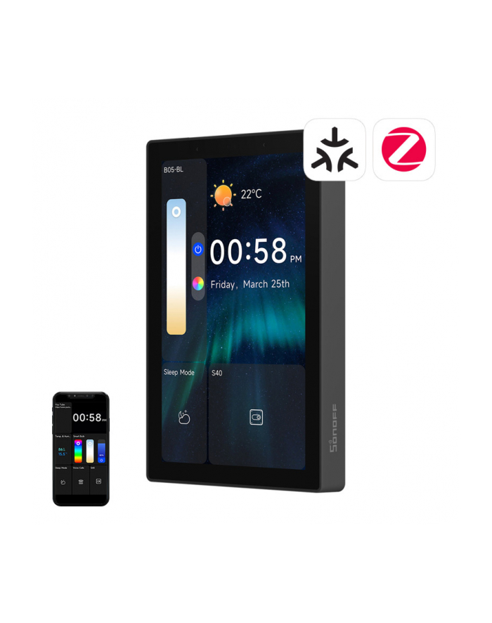 Sonoff Inteligentny Sterownik Nspanel Pro 120 Czarny główny