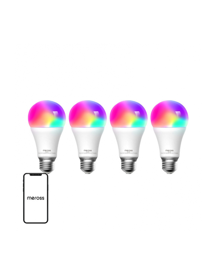Meross Inteligentna Żarówki Led, Rgbww, 4 Szt. główny