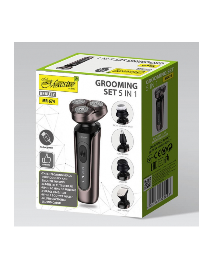 feel-maestro Zestaw do golenia 5w1 USB  MR-674 główny