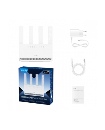 cudy Router WR3600 BE3600 Gigabit Dual Band Wi-Fi 7 Router             4 x 10/100/1000Mbps Ports, 4 x 5dBi fixed antennas, WiFi router/AP/ Repeater/ WISP nr 2