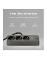 digitus Listwa zasilająca biurkowa, 3 gniazda Schuko, 2x USB-A (2x 12W), 1x USB-C (30W) z zaciskiem na blat, kabel 1,5m, czarna - nr 11