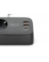 digitus Listwa zasilająca biurkowa, 3 gniazda Schuko, 2x USB-A (2x 12W), 1x USB-C (30W) z zaciskiem na blat, kabel 1,5m, czarna - nr 8
