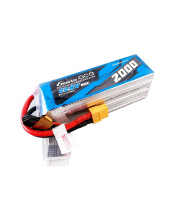 Gens Ace Akumulator 2000mAh 22.8V 60C 6S1P High Voltage Lipo z konektorem XT60 Plug