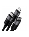 Baseus Quick Charge Usb To M+L+C Starspeed 3.5A 0.6 M czarny (P1031990011100) - nr 3
