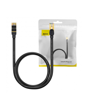 Kabel sieciowy Baseus Ethernet RJ45, 10Gbps, 1m (czarny)
