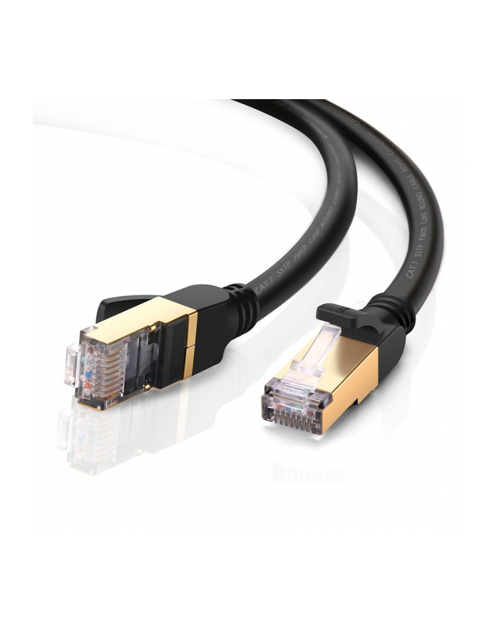 Ugreen Okrągły kabel sieciowy NW107 Ethernet RJ45 Cat.7 STP 3m czarny (11270) główny