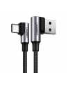 UGREEN KABEL USB   KĄTOWY KABEL PRZEWÓD USB - USB TYP C QUICK CHARGE 3.0 QC3.0 3 A 1 M SZARY (US176 20856) - nr 1