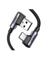 UGREEN KABEL USB   KĄTOWY KABEL PRZEWÓD USB - USB TYP C QUICK CHARGE 3.0 QC3.0 3 A 1 M SZARY (US176 20856) - nr 3