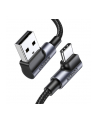 UGREEN KABEL USB   KĄTOWY KABEL PRZEWÓD USB - USB TYP C QUICK CHARGE 3.0 QC3.0 3 A 1 M SZARY (US176 20856) - nr 4