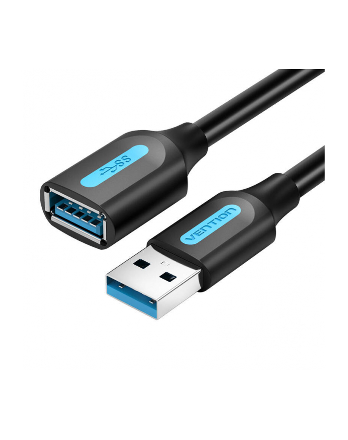 ADAPTER VENTION USB 3.0 A [M] TO [F] EXTENSION CABLE 2M BLK PVC główny