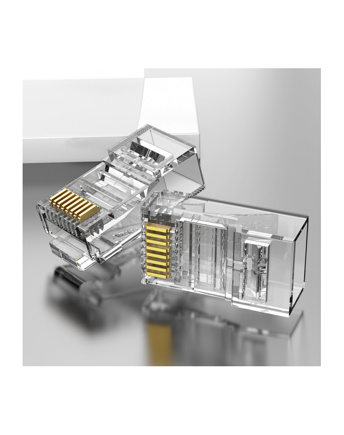 Vention Wtyczka Modułowa Rj45 Cat6 Utp Iddr0100 Przezroczysta 100 Szt. (56644) główny
