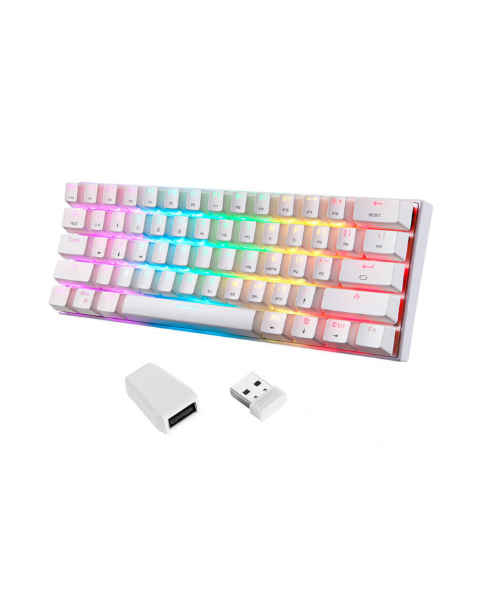 Klawiatura Motospeed SK62 (Outemu Blue) - Biała (SK62WHITEBLUE) główny