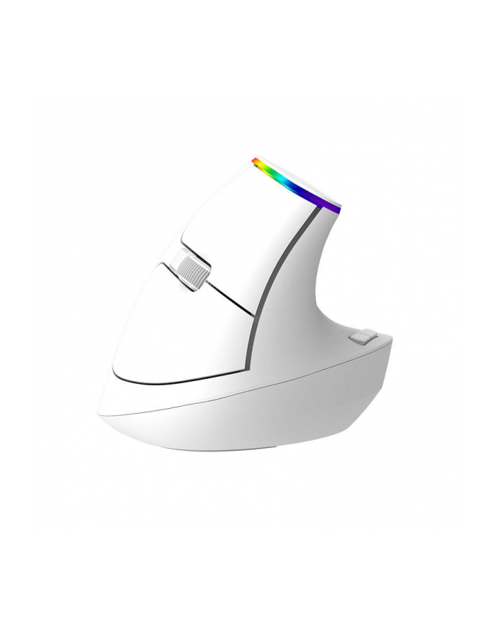 Bezprzewodowa mysz Delux 2.4G RGB biała (M618C) główny