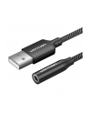 Vention Jednoportowa zewnętrzna karta dźwiękowa USB Gome 1m (czarna) (510520) - nr 2