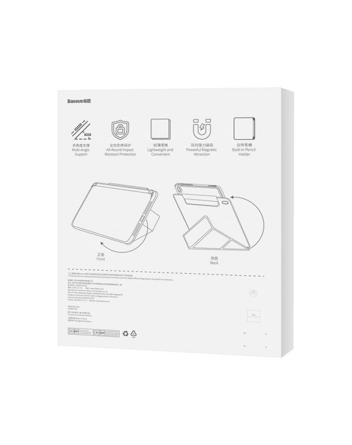 Baseus Etui Na Tablet Magnetyczne Minimalist Do Pad Air4/Air5 10.9”/Pad Pro 11” Baby Pink (P4011250041101) główny