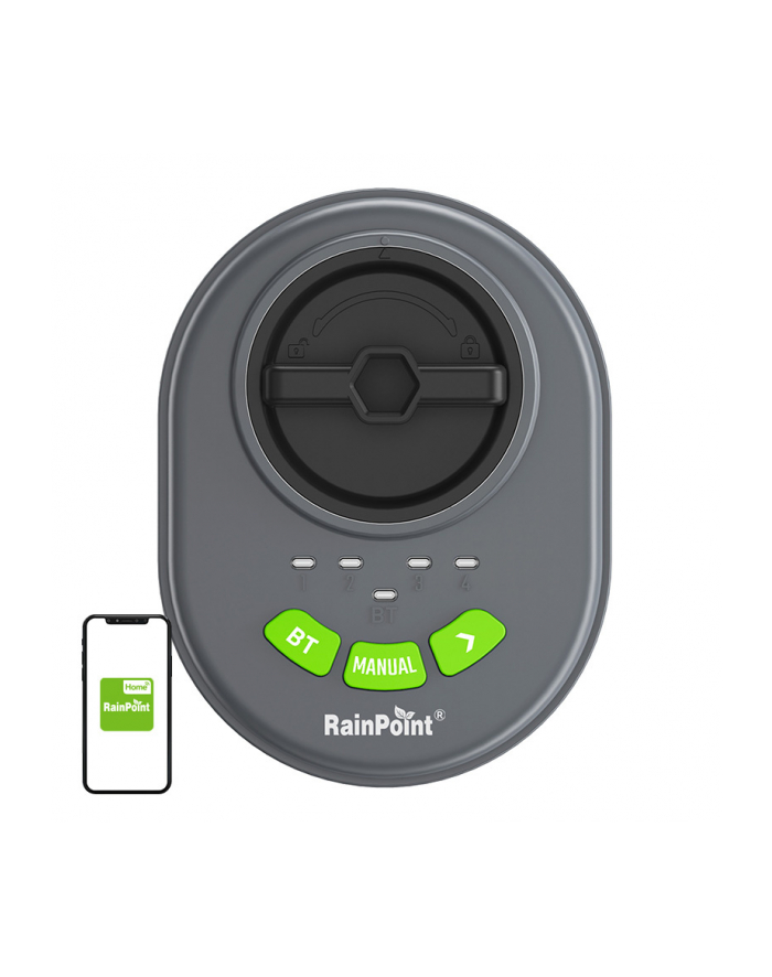 Rainpoint Sterownik Zraszaczy 4 -Strefowy Bluetooth główny