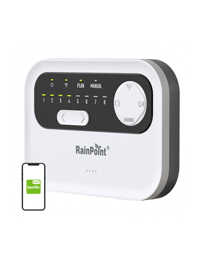 Rainpoint Sterownik Zraszaczy 8-Strefowy Wifi główny