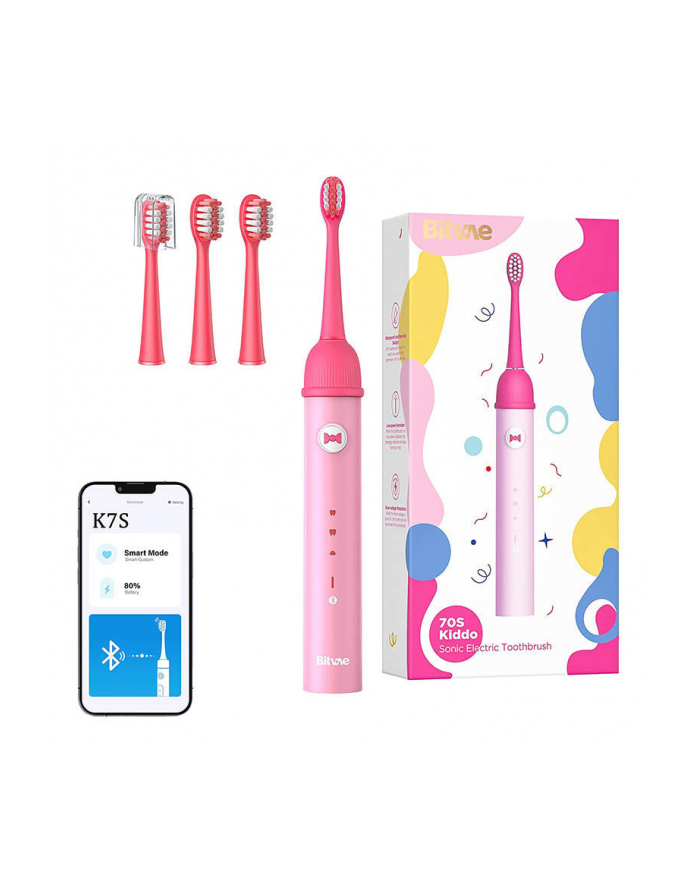 Szczoteczka elektryczna Bitvae K7S Różowy + 3 Końcówki główny