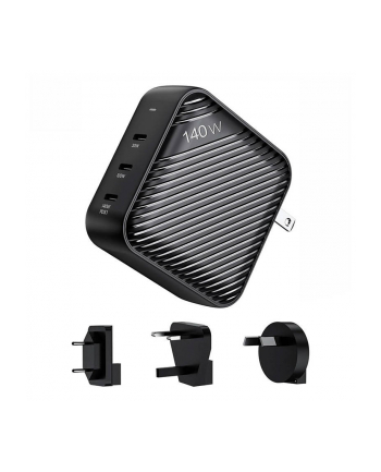 Invzi Ładowarka Sieciowa Ganhub 3X Usb C 140W Eu/Uk/Au/Us