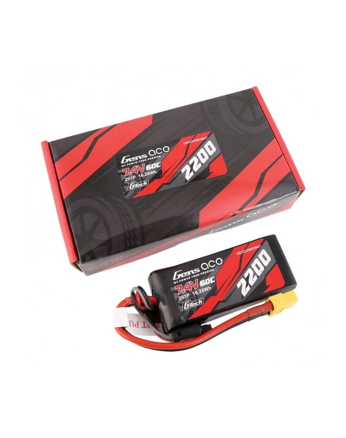 Gens Ace Akumulator Gensace Gtech Lipo 2200Mah 74V 60C 2S1P Xt60 główny