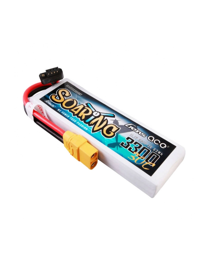 Gens Ace Akumulator G Tech Soaring 3300Mah 11.1V 30C 3S1P Lipo Z Konektorem Xt90 Plug główny