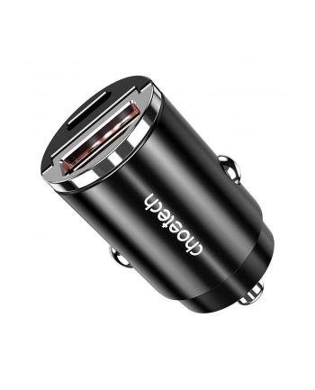 Choetech Ładowarka Samochodowa Tc0006 1X Usb A C 30W Pd 3 0 Czarna