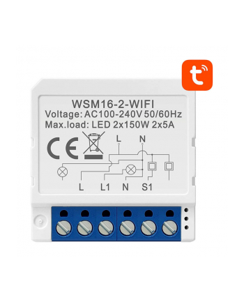 Avatto Inteligentny Przełącznik Dopuszkowy Wi-Fi WSM16-W2 Tuya