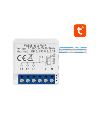 Avatto Inteligentny Przełącznik Dopuszkowy Wi-Fi WSM16-W3 Tuya nr 1