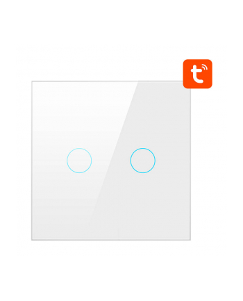 Avatto Włącznik Światła Zigbee Podwójny Tuya Biały ZTS02EUW2