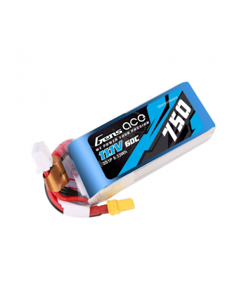 Gens Ace Akumulator 750Mah 11.1V 60C 3S1P Lipo Z Konektorem xt30 nr 2