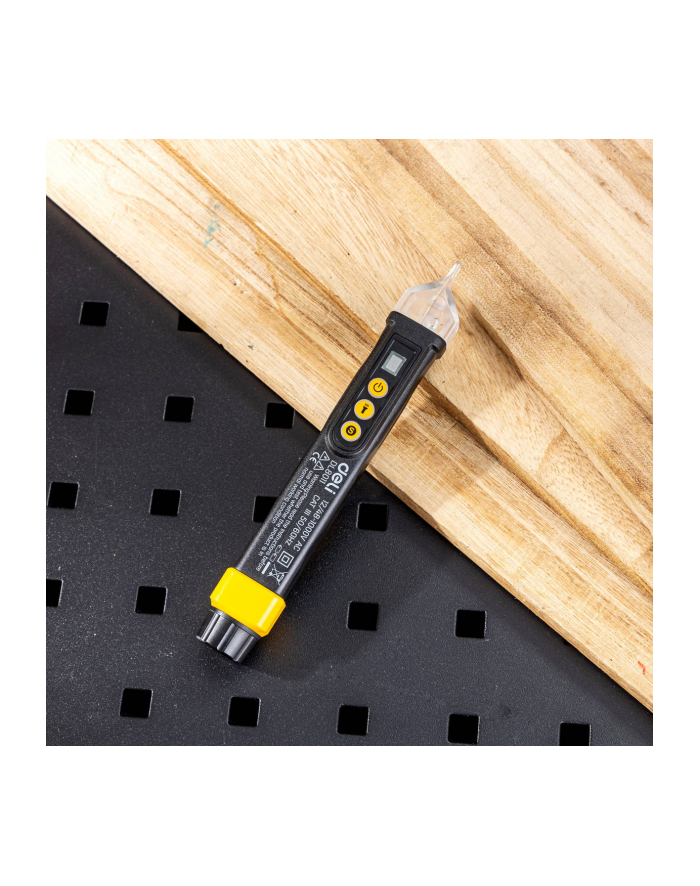 Deli Tools Bezdotykowy Tester Napięcia Edl8011 12/48-1000V Ac Żółty główny