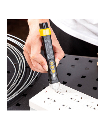 Deli Tools Bezdotykowy Tester Napięcia Edl8011 12/48-1000V Ac Żółty