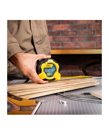 Deli Tools Miara Zwijana Edl3799Y 10M/25mm Żółta