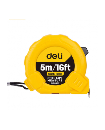 Deli Tools Miara Zwijana Edl9005Y, 5M/19Mm (Żółta) 27119