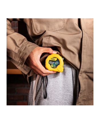 Deli Tools Miara Zwijana Edl9025Y 5M/25mm Żółta