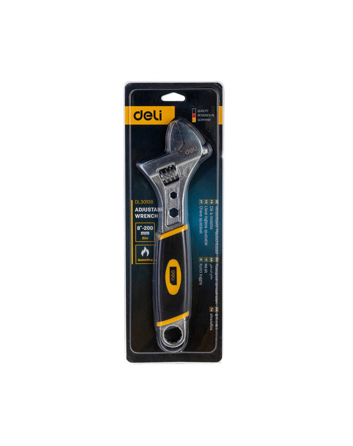 Deli Tools Klucz Nastawny 8'' Srebr Edl30108 główny