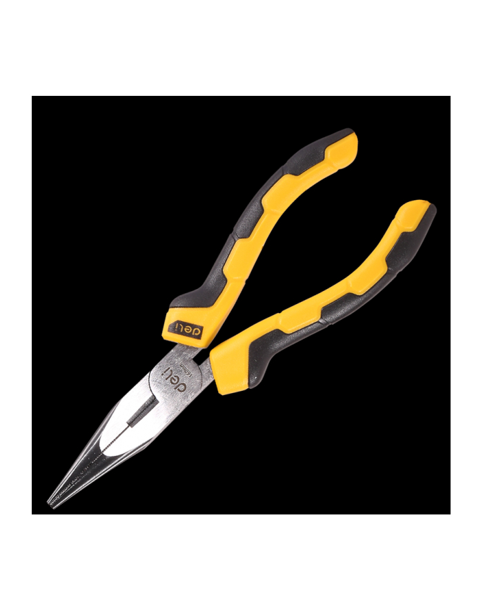 Deli Tools Szczypce Wydłużone Proste Edl2106, 6'' (Żółte) 27048 główny