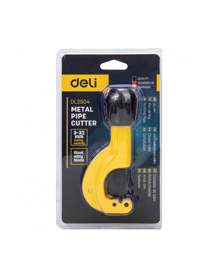 Deli Tools Obcinak Do Rur Metalowych Edl2504 32mm Zółty główny