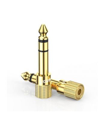 Ugreen adapter 3,5mm mini jack - 6,3mm jack złoty (20503) nr 2