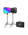 Neewer Zestaw studyjny RGB168 RGB LED, dwie lampy 60W 2500-8500K + statywy (64907) - nr 1