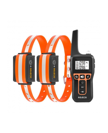 Zestaw obroży antyszczekowych z pilotem Rojeco PD529 1000m (pomarańczowy)