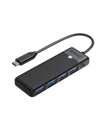 Orico Hub USB-C 4 porty USB-A 3.0 5Gbps czarny (PAPW4AC3015BKEP)