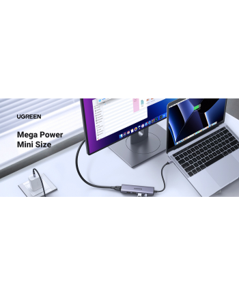 Ugreen Hub Usb Adapter Cm511 Usb-C Do Hdmi, 3X Usb-A 3.0, Sd/Tf (20956A) nr 1