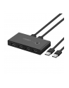 Switch przełącznik KVM USB 2x4 UGREEN USB 3.0 - czarny (30768B) - nr 1