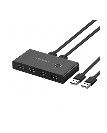 Switch przełącznik KVM USB 2x4 UGREEN USB 3.0 - czarny (30768B) nr 1